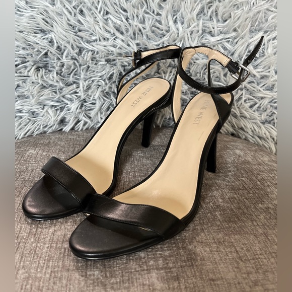 Nine West Shoes - Brand new, never worn Nine West black strappy heels. Size 8. (Anistono)